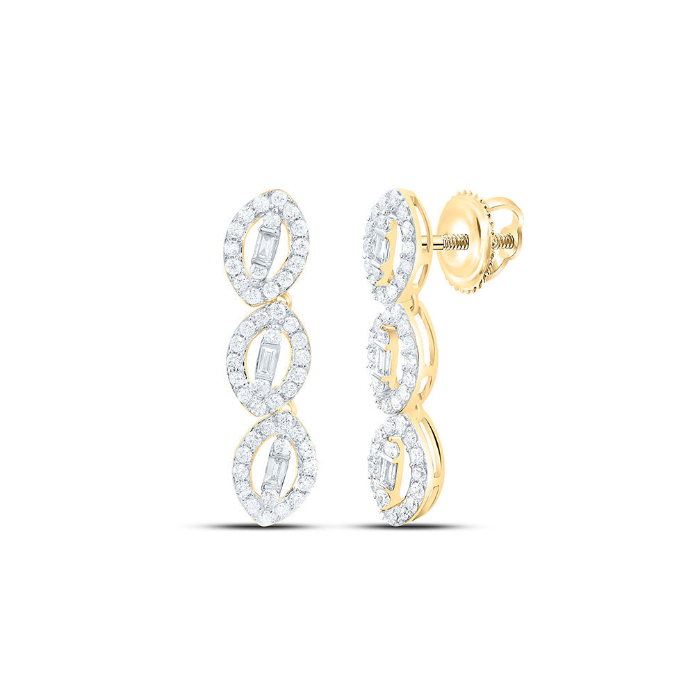 5/8CTW-NAT DIA ANA M FASHION DANGLING EARRING Daisy Joyeria