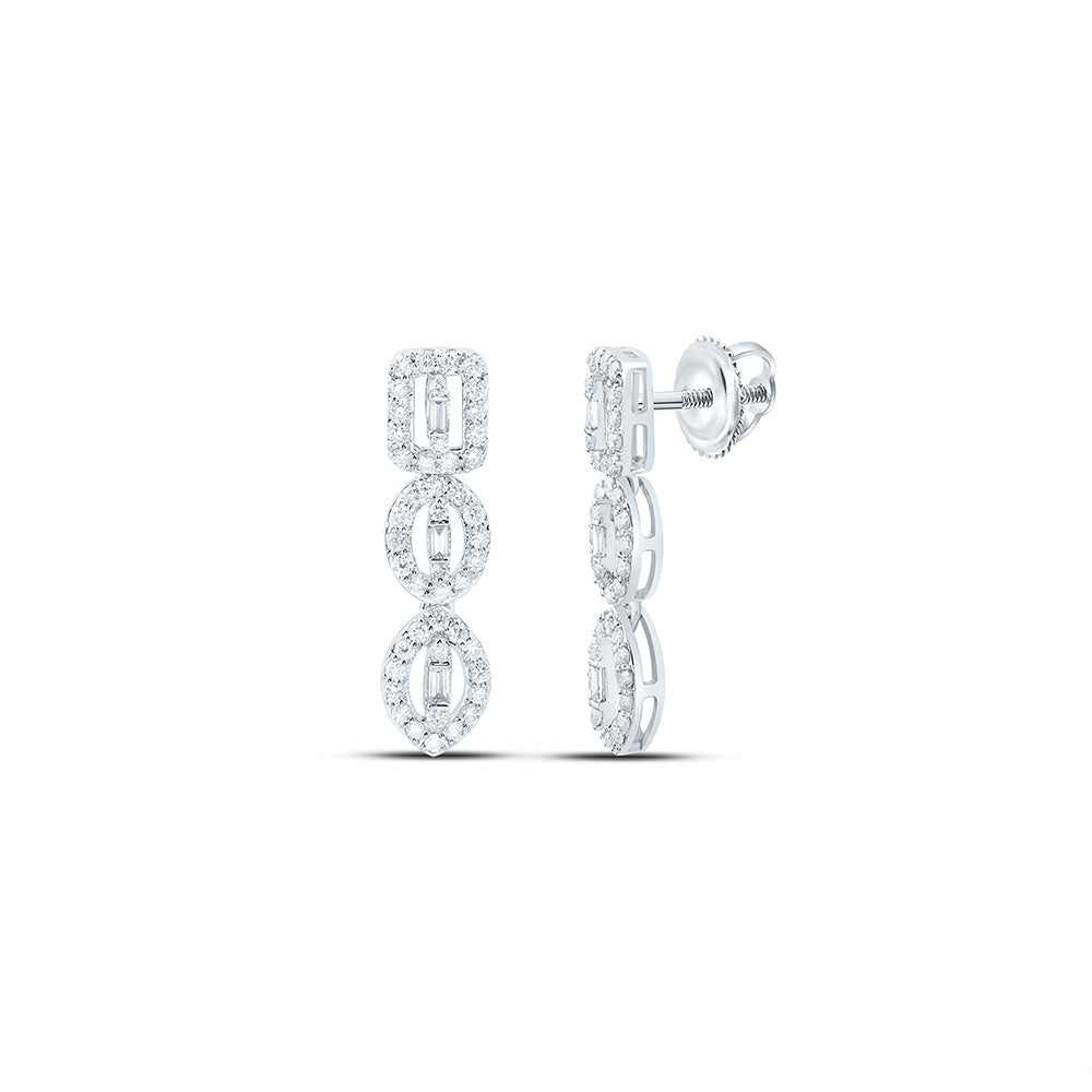 5/8CTW-NAT DIA ANA M FASHION  DANGLING EARRING Daisy Joyeria