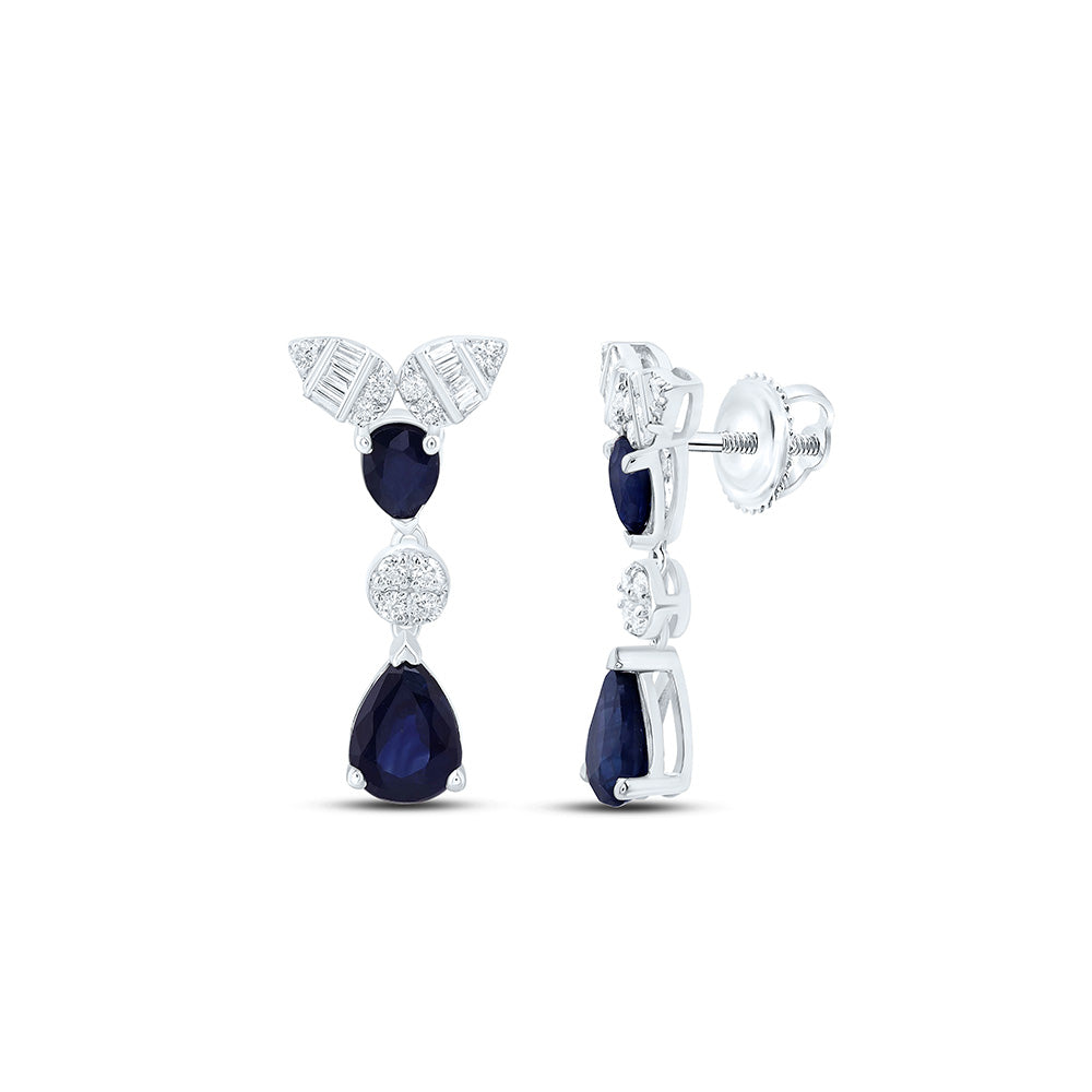 1/6CTW-NAT DIA ANA M 1CTW PS-BS NAT GEM DANGLING EARRING Daisy Joyeria