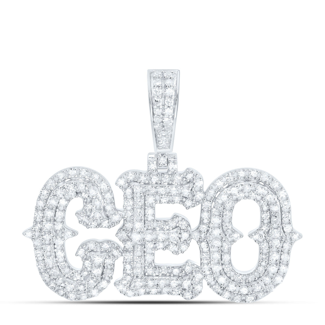 3/4 CTW-NAT DIA P1 "CEO" MENS CHARM Daisy Joyeria