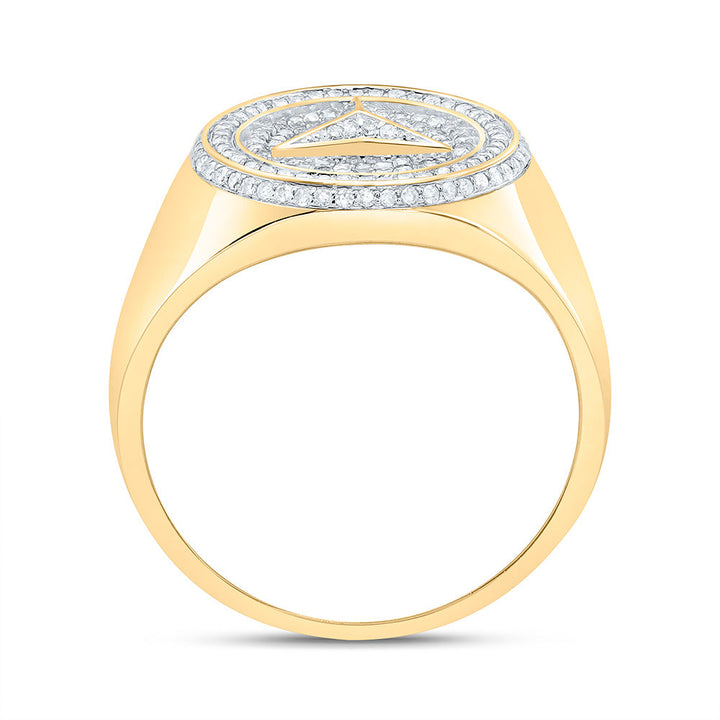1/2CTW-NAT DIA P1N MENS RING Daisy Joyeria