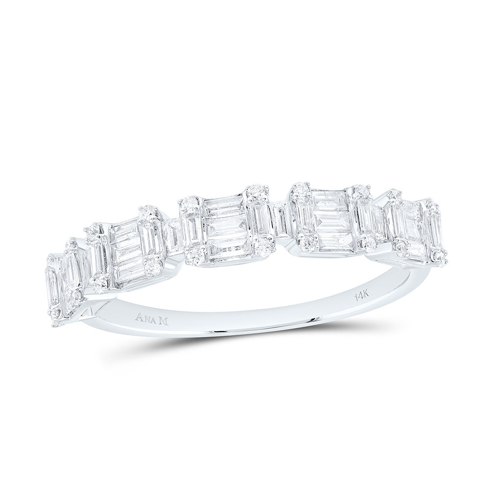1/2CTW-NAT DIA ANA M FASHION EMERALD BAND Daisy Joyeria