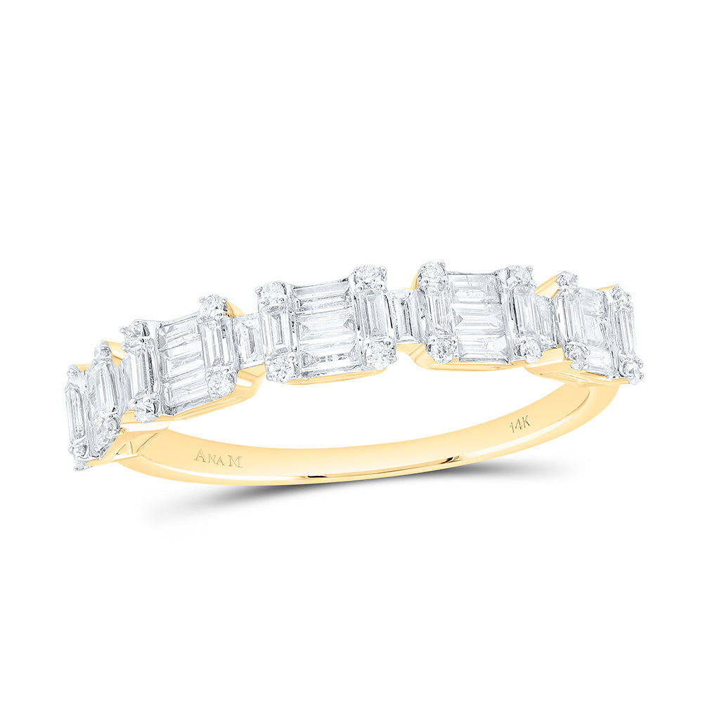 1/2CTW-NAT DIA ANA M FASHION EMERALD BAND Daisy Joyeria