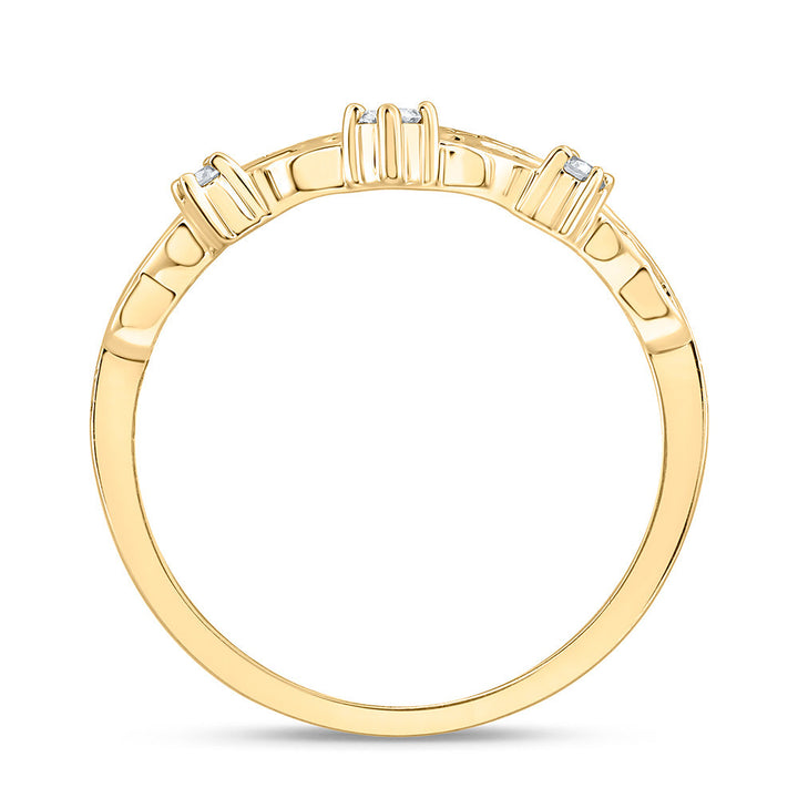1/5CTW-NAT DIA NK FASHION HEART CROWN RING Daisy Joyeria