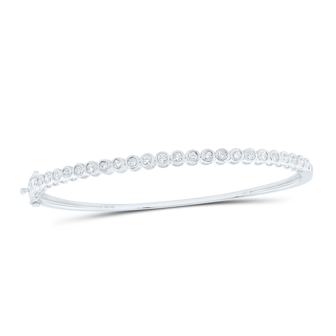 1CTW-NAT DIA NKE FASHION BEZEL TENNIS BANGLE (65X55MM) Daisy Joyeria