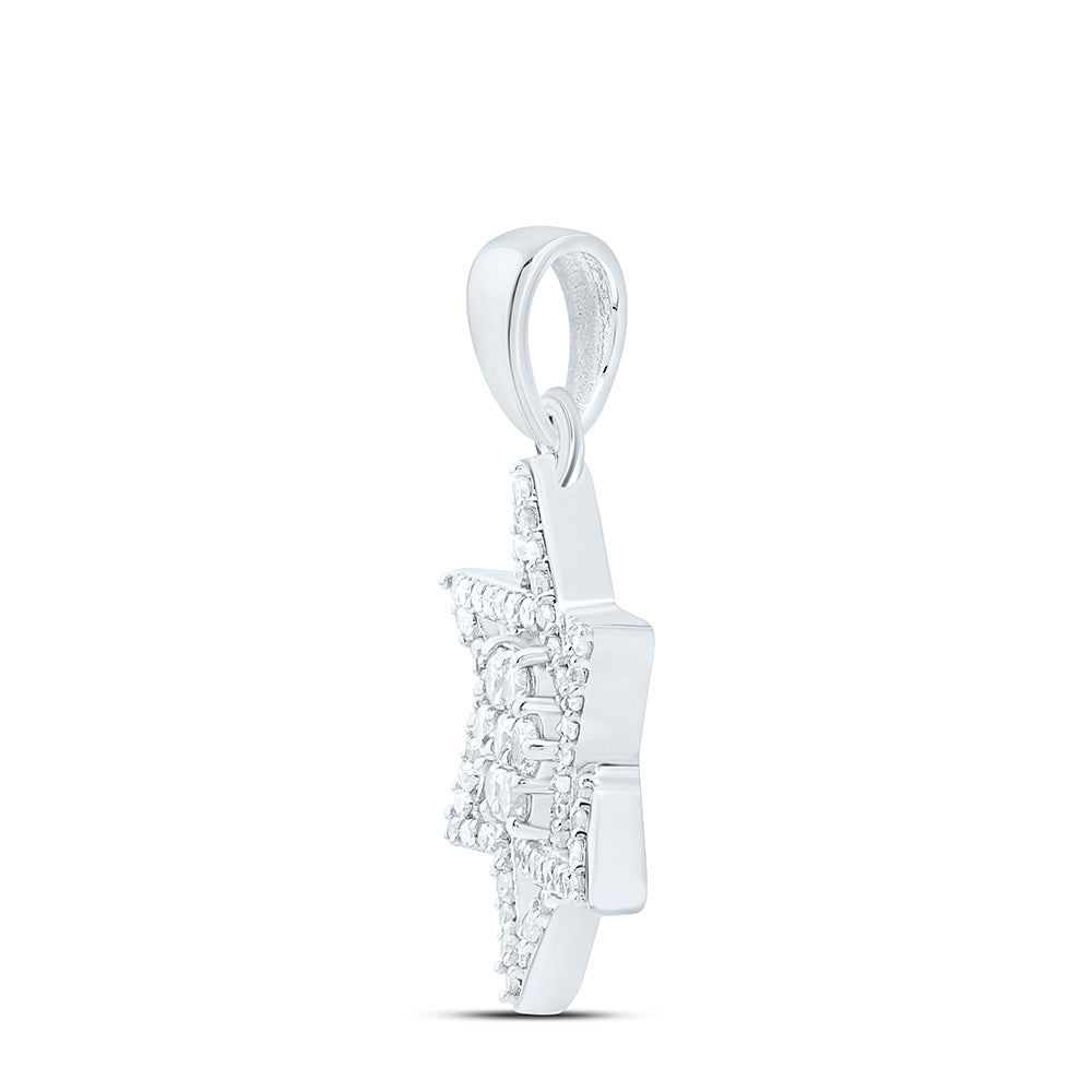 1/3CTW-NAT DIA NK STAR OF DAVID PENDANT Daisy Joyeria