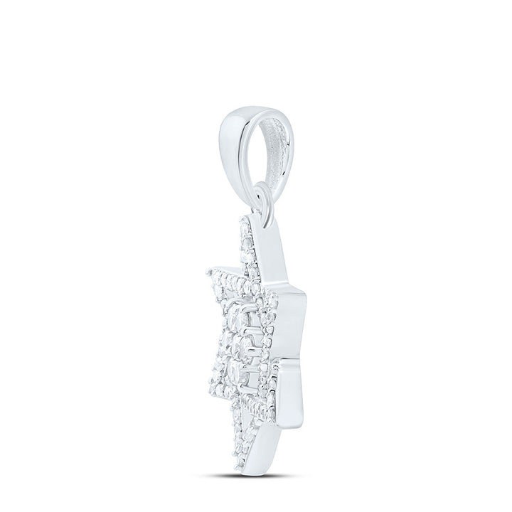 1/3CTW-NAT DIA NK STAR OF DAVID PENDANT Daisy Joyeria