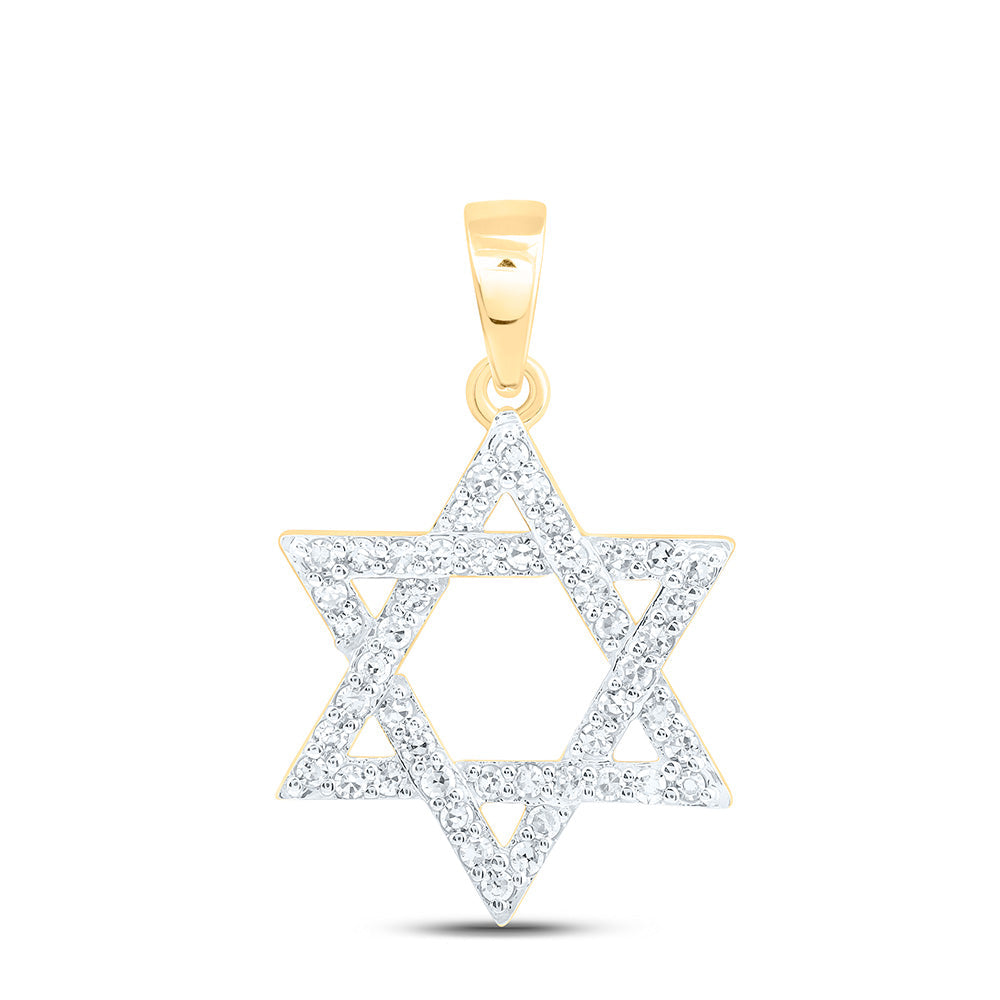 1/3CTW-NAT DIA NK  STAR OF DAVID PENDANT Daisy Joyeria