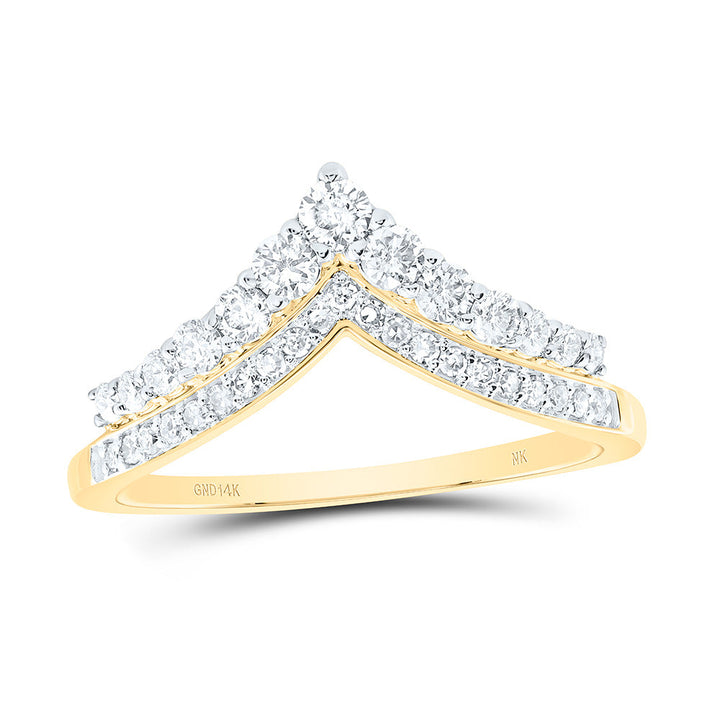 1/2CTW-NAT DIA NK FASHION RING Daisy Joyeria