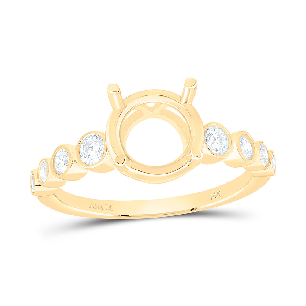 1/3CTW-NAT DIA ANA M 2 CTW-CRD SEMI-MOUNT BRIDAL RING Daisy Joyeria