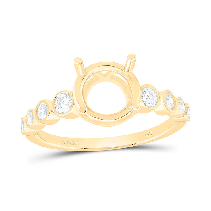1/3CTW-NAT DIA ANA M 2 CTW-CRD SEMI-MOUNT BRIDAL RING Daisy Joyeria