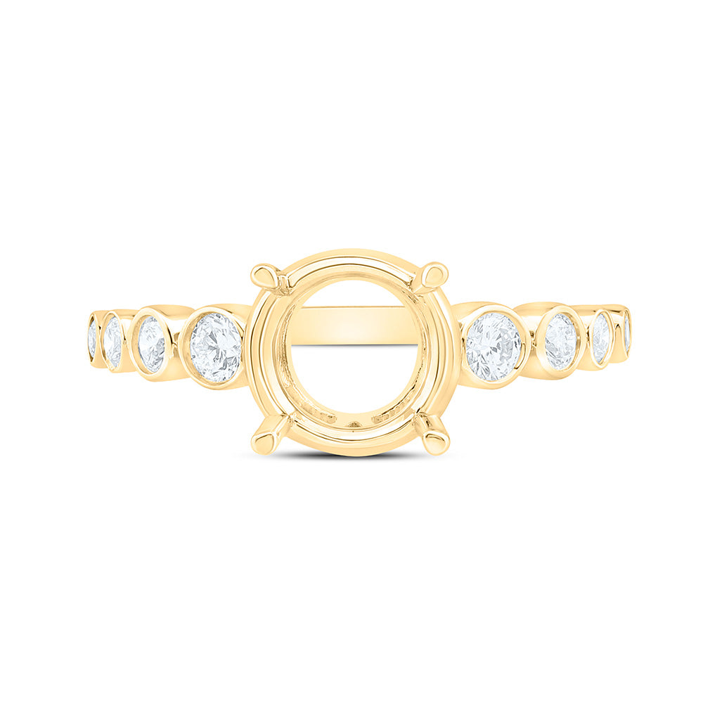 1/3CTW-NAT DIA ANA M 2 CTW-CRD SEMI-MOUNT BRIDAL RING Daisy Joyeria