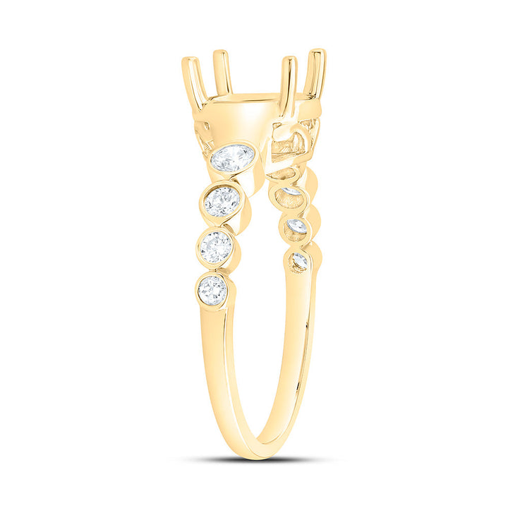 1/3CTW-NAT DIA ANA M 2 CTW-CRD SEMI-MOUNT BRIDAL RING Daisy Joyeria