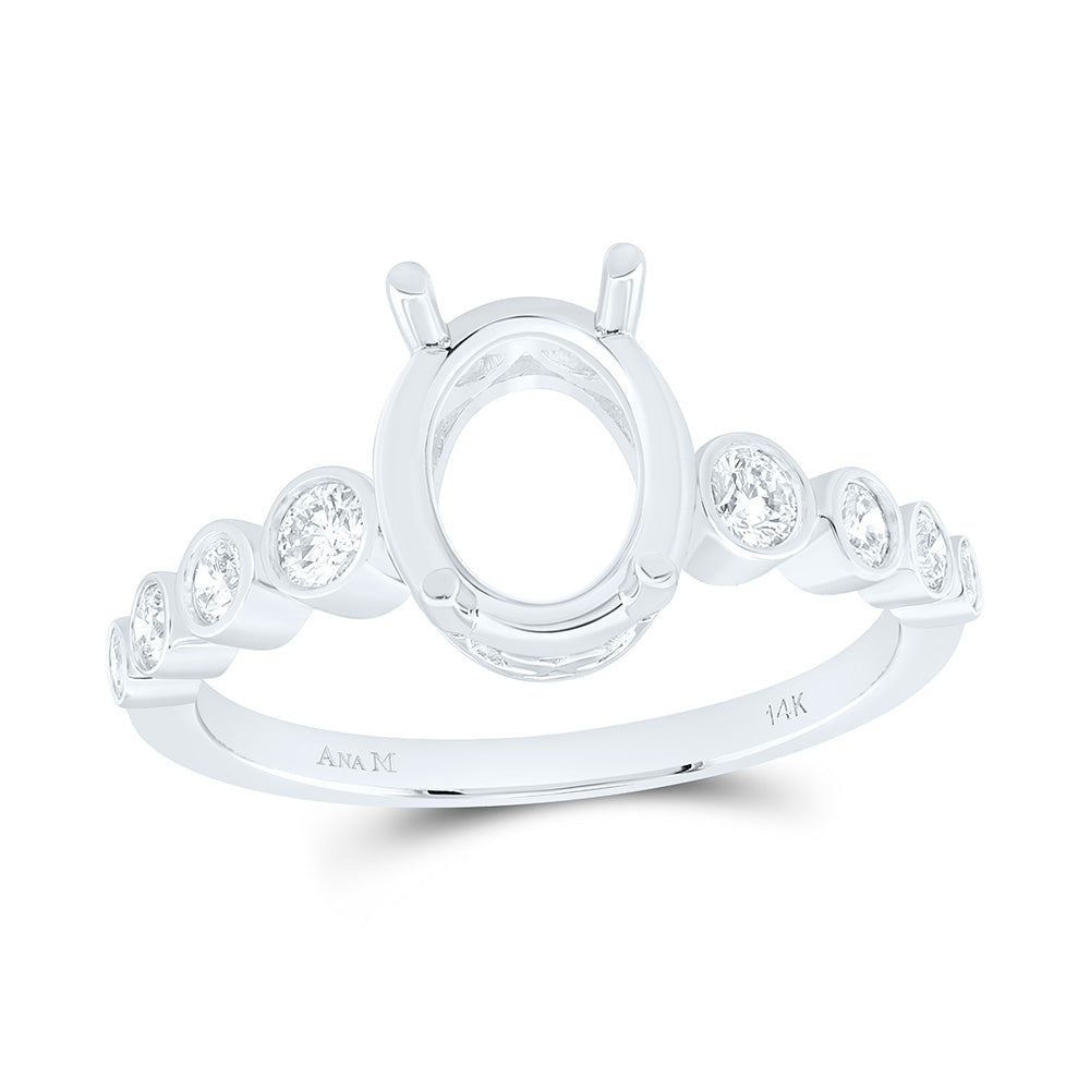 1/3CTW-NAT DIA ANA M 2 CTW-COV SEMI-MOUNT BRIDAL RING Daisy Joyeria