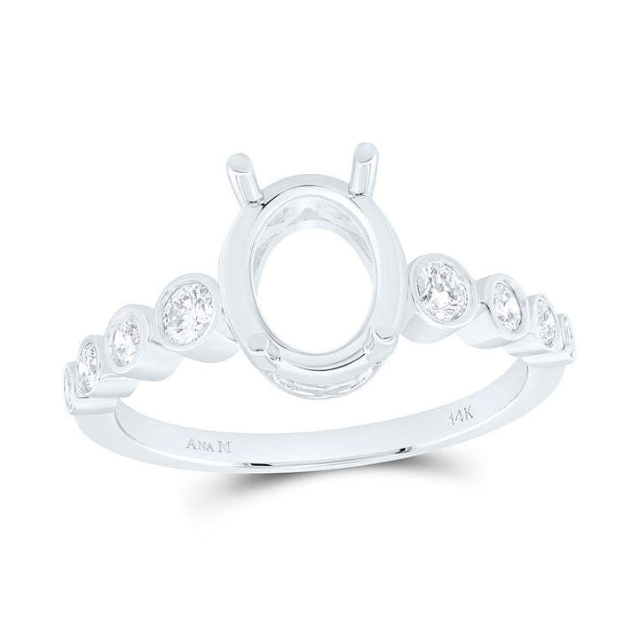 1/3CTW-NAT DIA ANA M 2 CTW-COV SEMI-MOUNT BRIDAL RING Daisy Joyeria