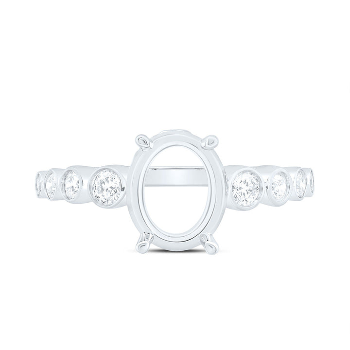 1/3CTW-NAT DIA ANA M 2 CTW-COV SEMI-MOUNT BRIDAL RING Daisy Joyeria