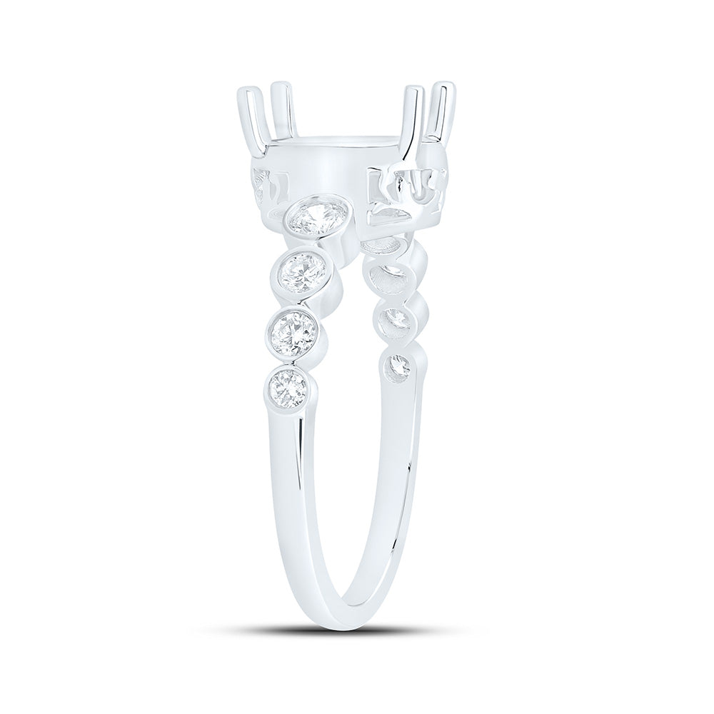 1/3CTW-NAT DIA ANA M 2 CTW-COV SEMI-MOUNT BRIDAL RING Daisy Joyeria