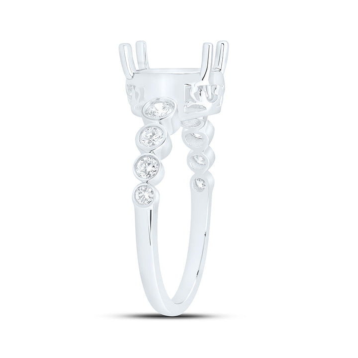 1/3CTW-NAT DIA ANA M 2 CTW-COV SEMI-MOUNT BRIDAL RING Daisy Joyeria