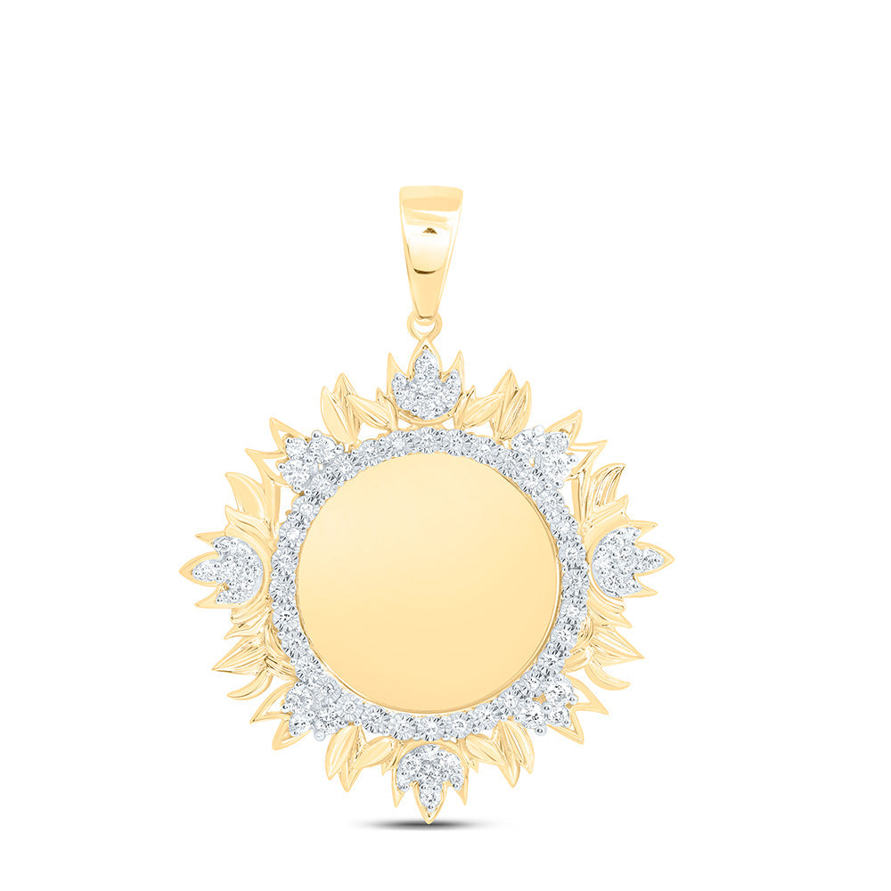 3/4CTW-NAT DIA NK ROUND MEMORY MEN'S CHARM Daisy Joyeria