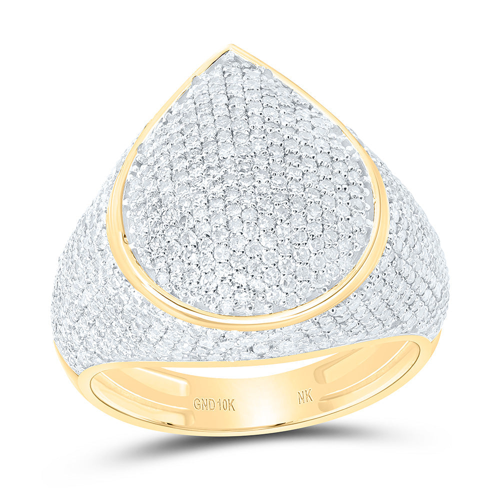 1 3/4CTW-NAT DIA NK FASHION PEAR RING Daisy Joyeria