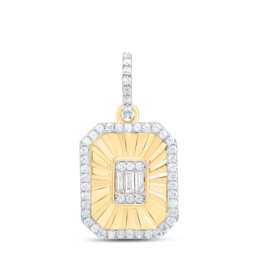 1/3CTW-NAT DIA CN FASHION EMERALD PENDANT Daisy Joyeria