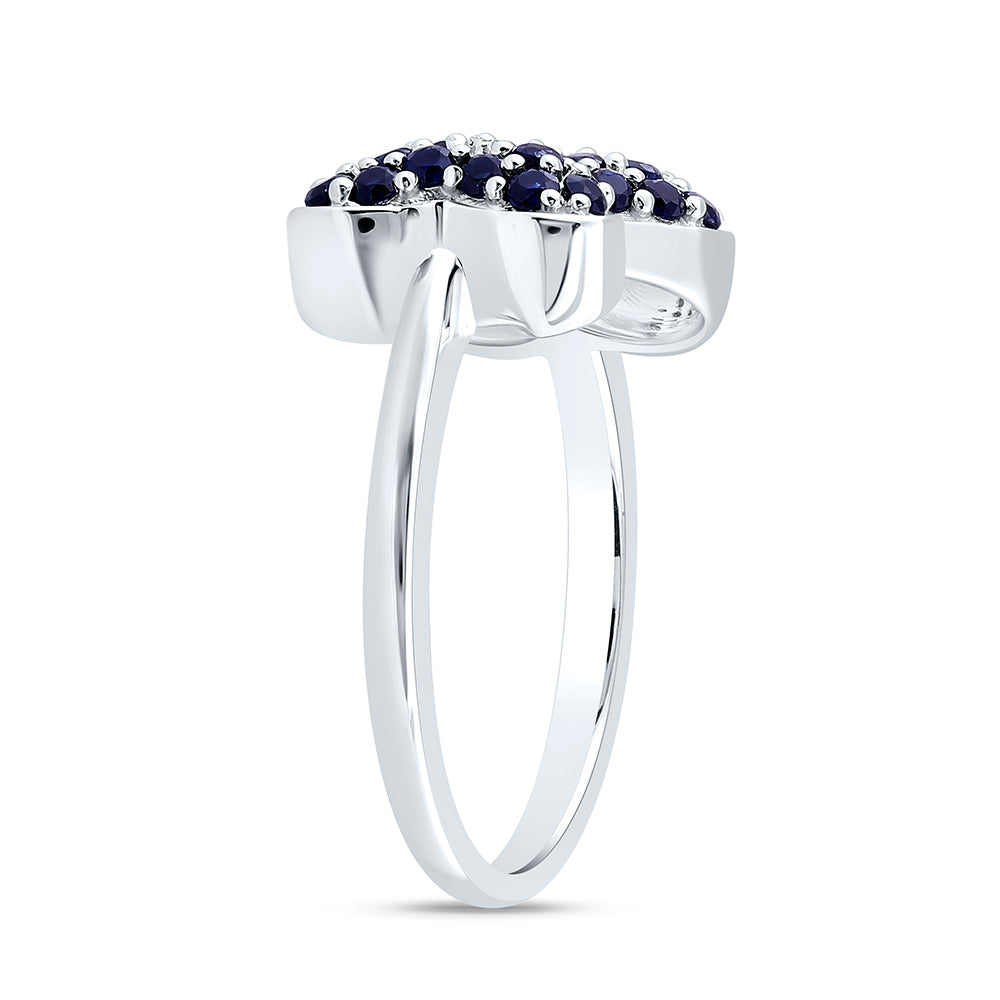 0.02CTW-NAT DIA CN 5/8CTW-RD-BS NAT GEM BOW RING Daisy Joyeria