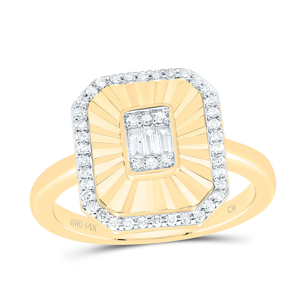 1/3CTW-NAT DIA CN FASHION EMERALD RING Daisy Joyeria