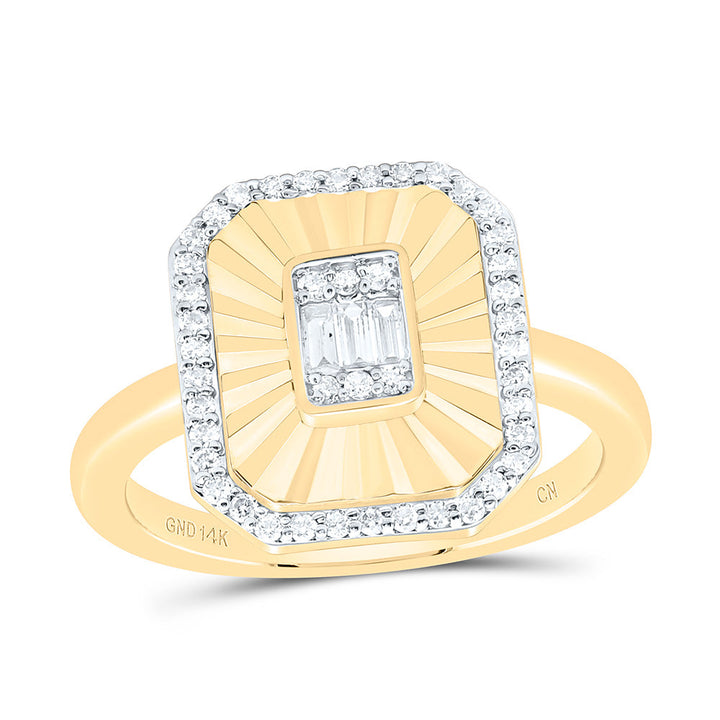1/3CTW-NAT DIA CN FASHION EMERALD RING Daisy Joyeria