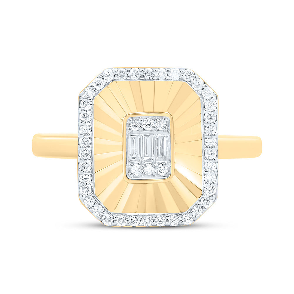 1/3CTW-NAT DIA CN FASHION EMERALD RING Daisy Joyeria