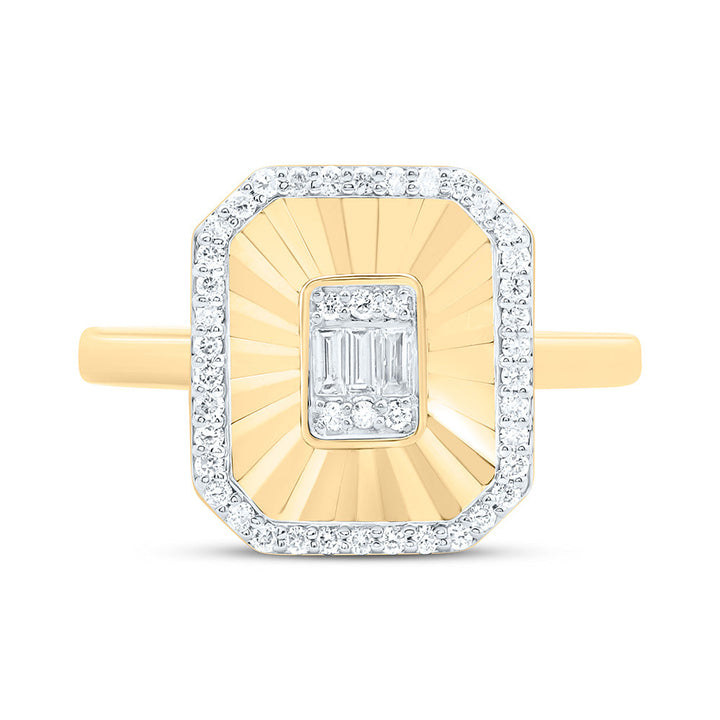 1/3CTW-NAT DIA CN FASHION EMERALD RING Daisy Joyeria