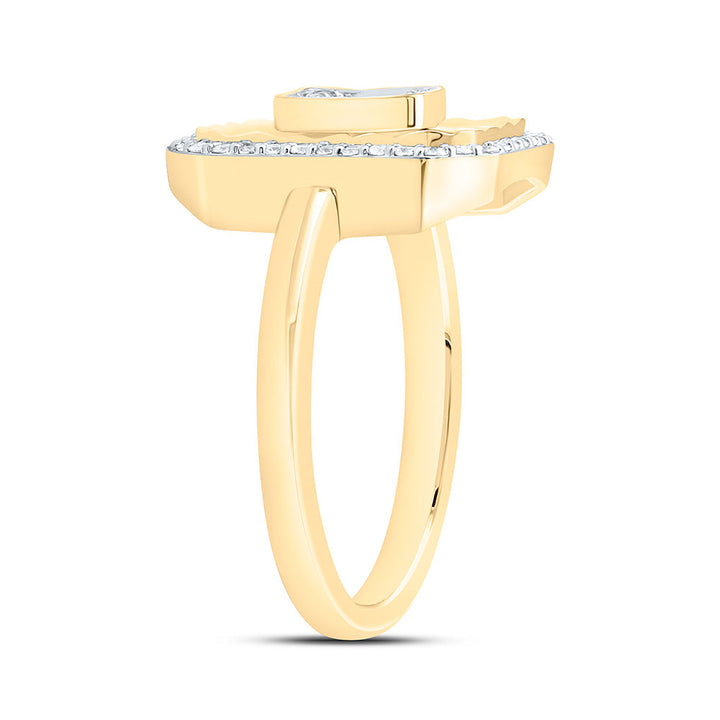 1/3CTW-NAT DIA CN FASHION EMERALD RING Daisy Joyeria