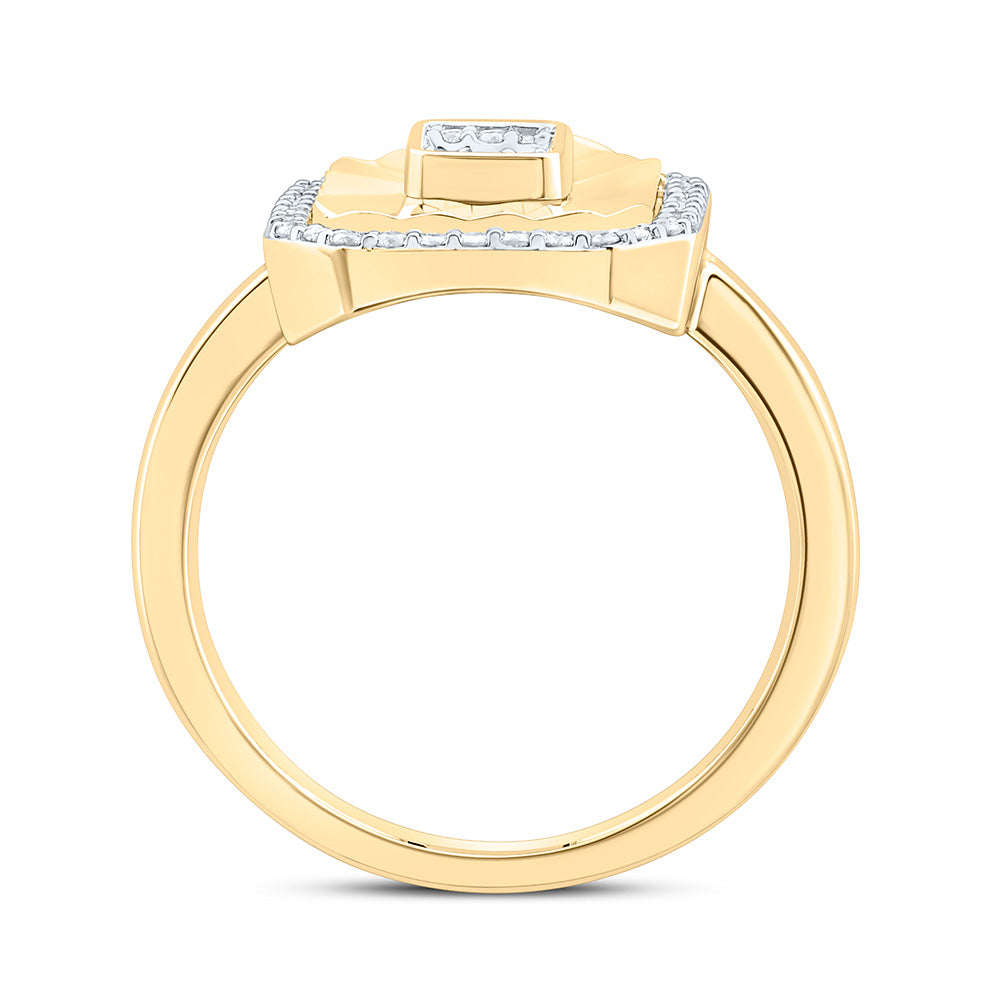1/3CTW-NAT DIA CN FASHION EMERALD RING Daisy Joyeria