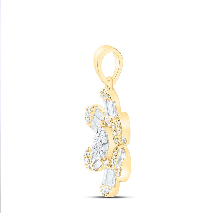 1/2CTW-NAT DIA ANA M FASHION FLOWER PENDANT Daisy Joyeria