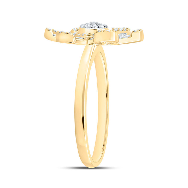 1/2CTW-NAT DIA ANA M FASHION FLOWER RING Daisy Joyeria