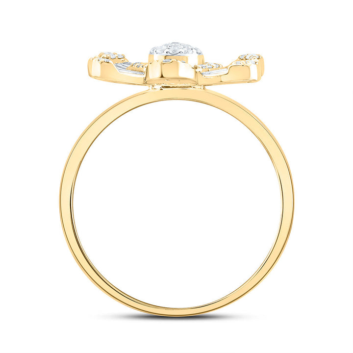 1/2CTW-NAT DIA ANA M FASHION FLOWER RING Daisy Joyeria