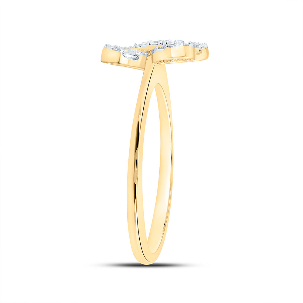1/3CTW-NAT DIA ANA M FASHION BUTTERFLY RING Daisy Joyeria