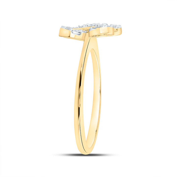 1/3CTW-NAT DIA ANA M FASHION BUTTERFLY RING Daisy Joyeria