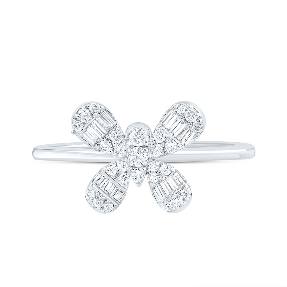 1/3CTW-NAT DIA ANA M FASHION BUTTERFLY RING Daisy Joyeria