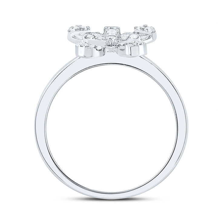 1/3CTW-NAT DIA ANA M FASHION BUTTERFLY RING Daisy Joyeria