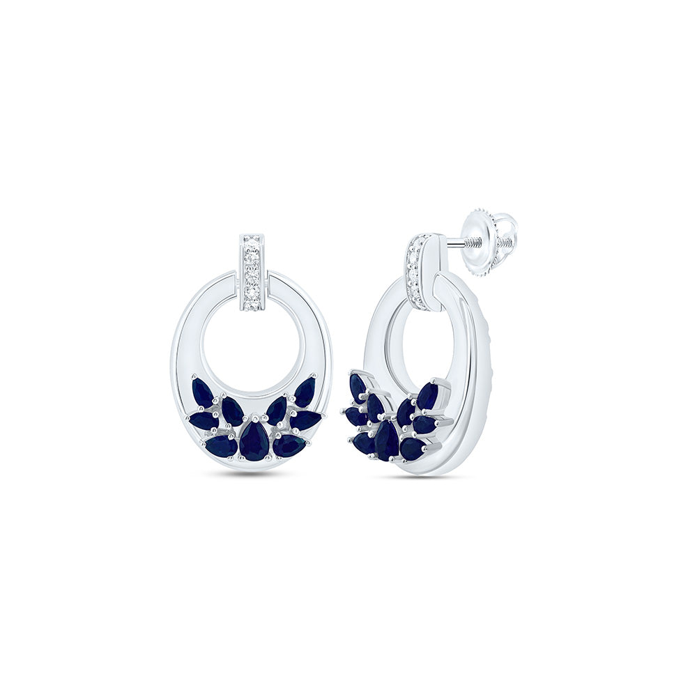 1/8CTW-NAT DIA ANA M 1 1/3CTW-PS-BS NAT GEM EARRING Daisy Joyeria