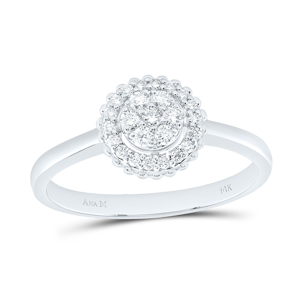 1/4CTW-NAT DIA ANA M FASHION ROUND RING Daisy Joyeria