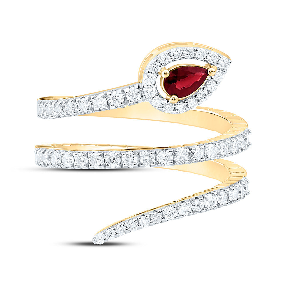 5/8CTW-NAT DIA ANA M 5X3MM-PS-RUBY NAT GEM RING Daisy Joyeria