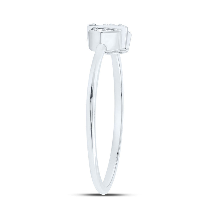 1/10CTW-NAT DIA ANA M FASHION PEAR RING Daisy Joyeria
