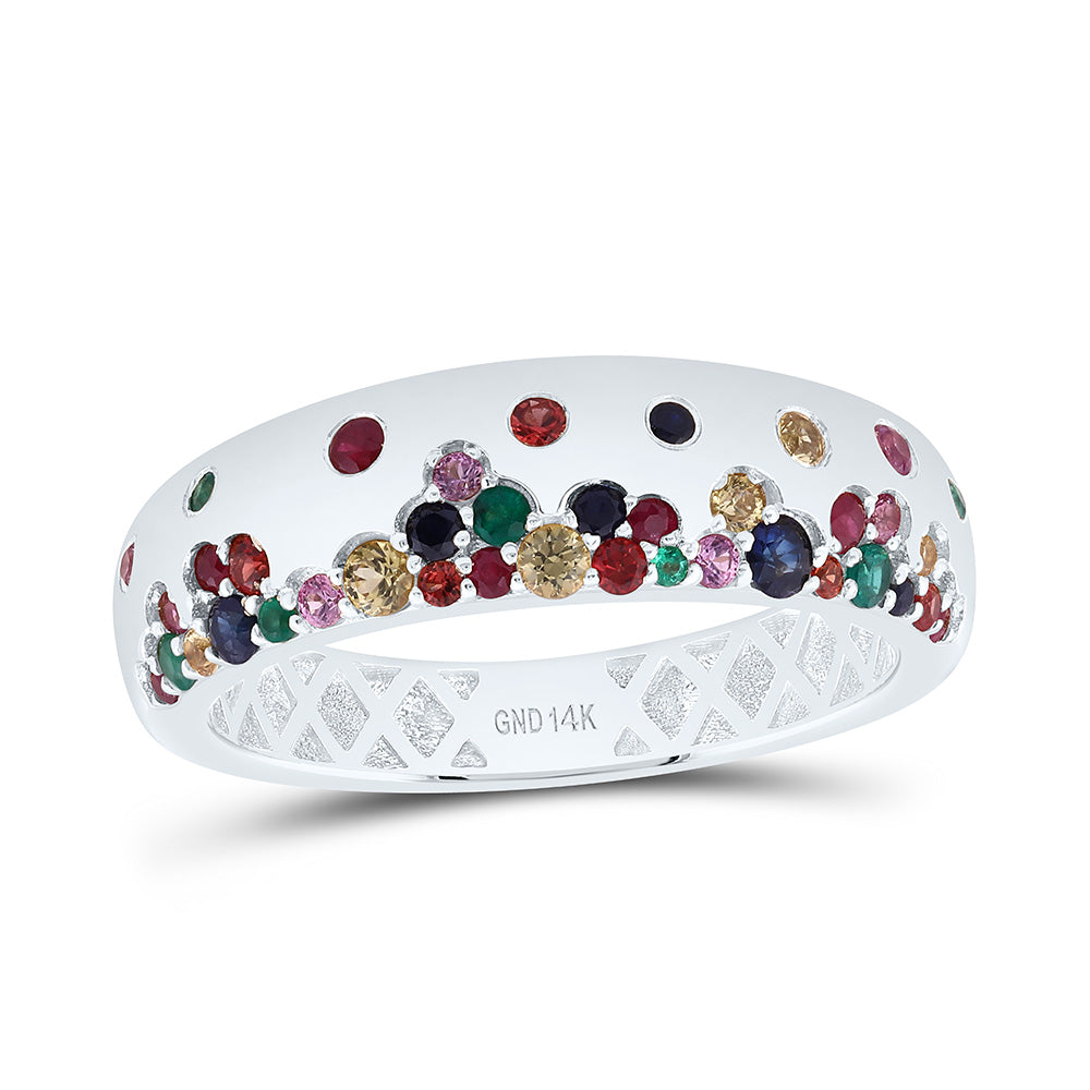 5/8CTW RD-NAT GEM MULTI CLR SAPPHIRE BAND Daisy Joyeria