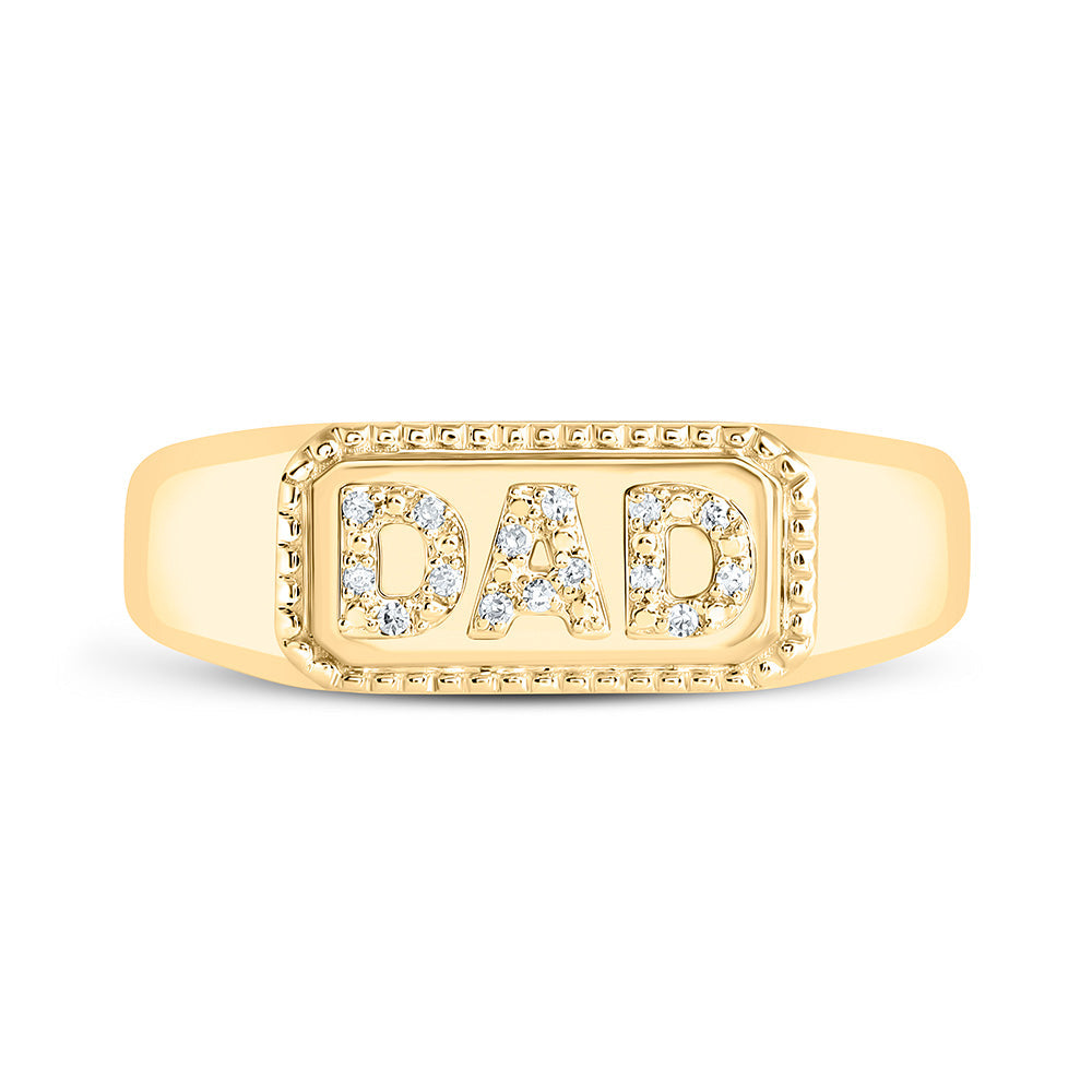 1/20CTW-NAT DIA P1 "DAD" MENS RING Daisy Joyeria