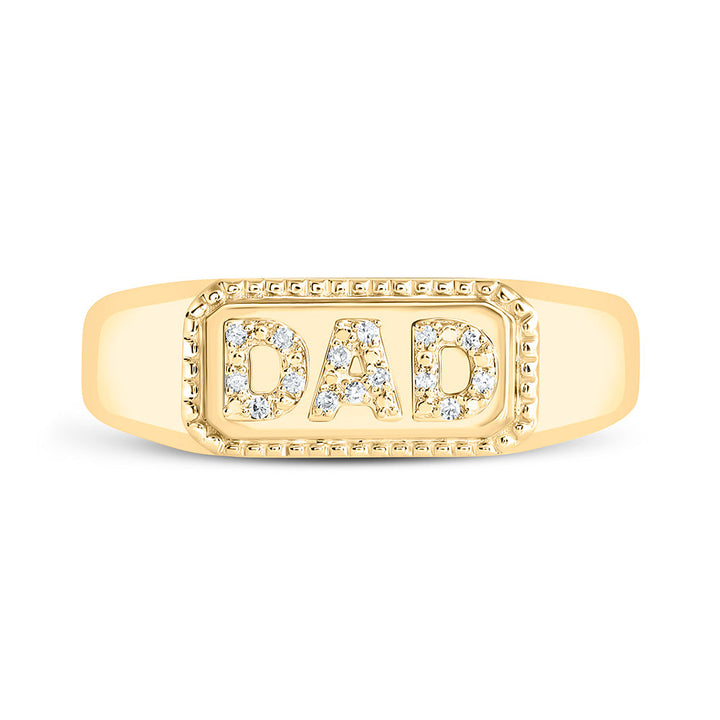 1/20CTW-NAT DIA P1 "DAD" MENS RING Daisy Joyeria