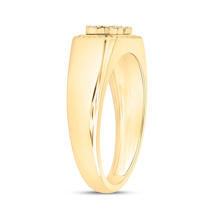 1/20CTW-NAT DIA P1 "DAD" MENS RING Daisy Joyeria