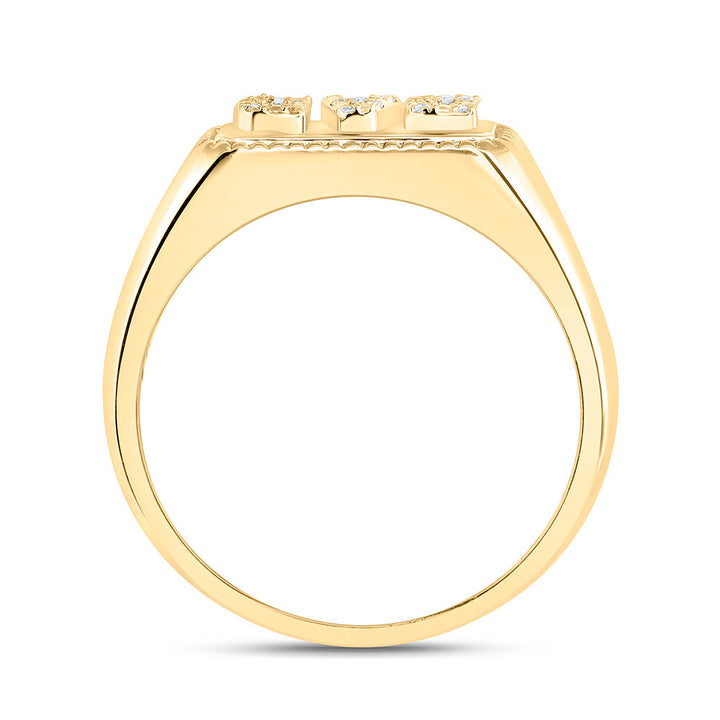 1/20CTW-NAT DIA P1 "DAD" MENS RING Daisy Joyeria