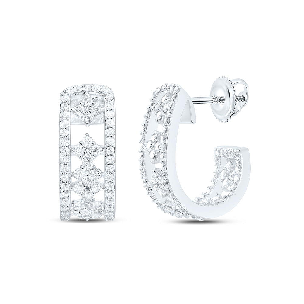 7/8CTW-NAT DIA ANA M FASHION HOOP EARRING Daisy Joyeria