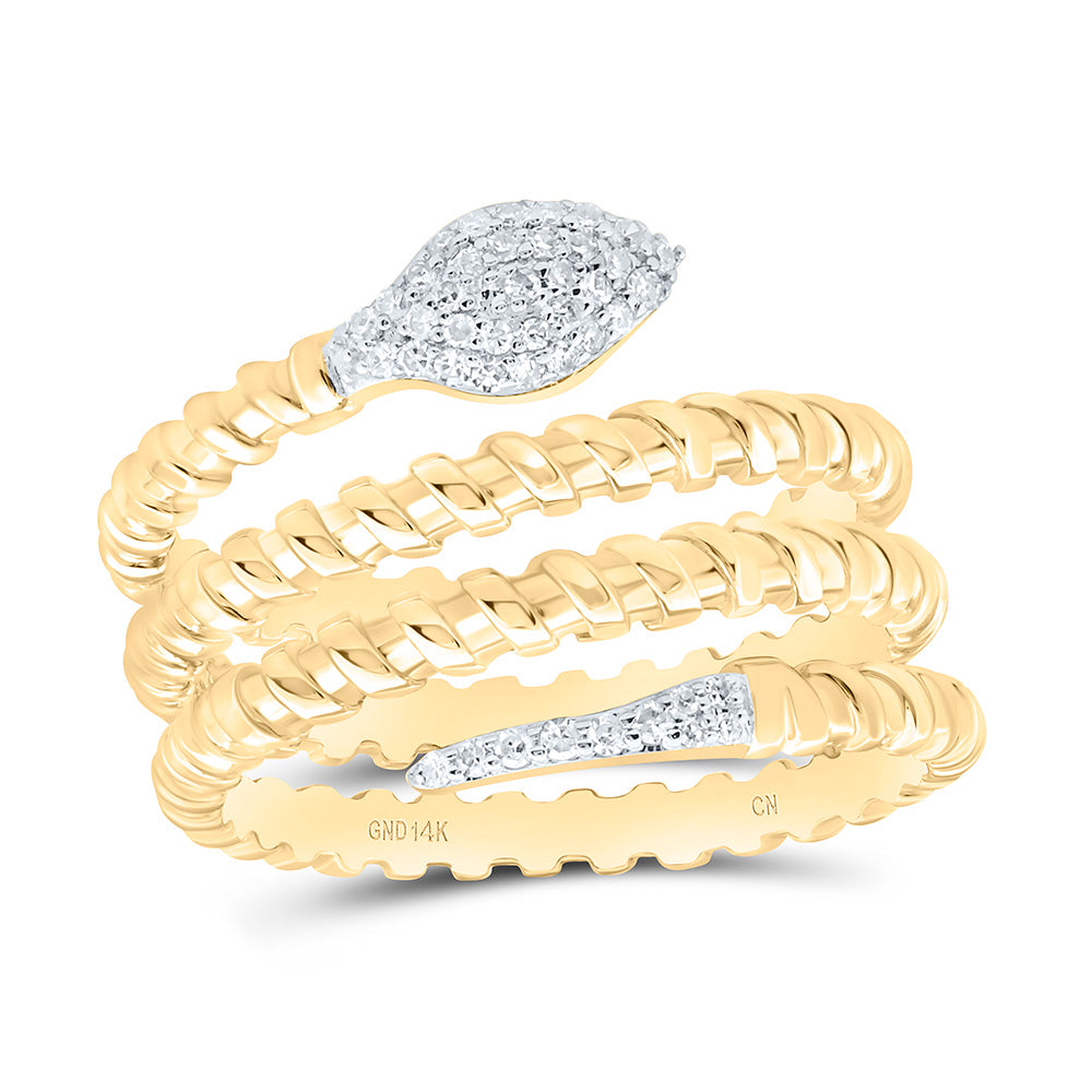 1/8CTW-NAT DIA CN GIFT SNAKE RING Daisy Joyeria